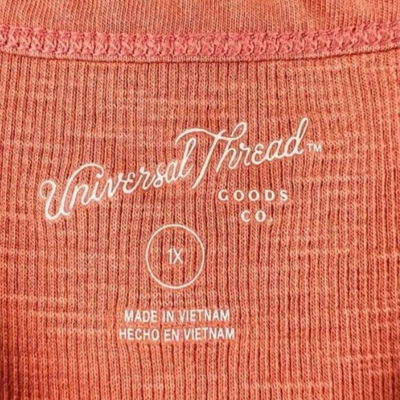 Universal Thread Ribbed Tank Top Sheer Spice Size 1X 5/$25 - Picture 4 of 4
